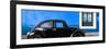 ¡Viva Mexico! Panoramic Collection - The Black VW Beetle Car with Blue Wall-Philippe Hugonnard-Framed Photographic Print