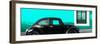 ¡Viva Mexico! Panoramic Collection - The Black VW Beetle Car with Coral Green Wall-Philippe Hugonnard-Framed Photographic Print