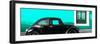 ¡Viva Mexico! Panoramic Collection - The Black VW Beetle Car with Coral Green Wall-Philippe Hugonnard-Framed Photographic Print