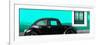 ¡Viva Mexico! Panoramic Collection - The Black VW Beetle Car with Coral Green Wall-Philippe Hugonnard-Framed Photographic Print