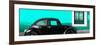 ¡Viva Mexico! Panoramic Collection - The Black VW Beetle Car with Coral Green Wall-Philippe Hugonnard-Framed Photographic Print