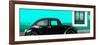 ¡Viva Mexico! Panoramic Collection - The Black VW Beetle Car with Coral Green Wall-Philippe Hugonnard-Framed Photographic Print