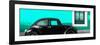 ¡Viva Mexico! Panoramic Collection - The Black VW Beetle Car with Coral Green Wall-Philippe Hugonnard-Framed Photographic Print