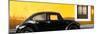 ¡Viva Mexico! Panoramic Collection - The Black VW Beetle Car with Dark Yellow Wall-Philippe Hugonnard-Mounted Photographic Print