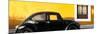 ¡Viva Mexico! Panoramic Collection - The Black VW Beetle Car with Dark Yellow Wall-Philippe Hugonnard-Mounted Photographic Print