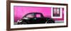 ¡Viva Mexico! Panoramic Collection - The Black VW Beetle Car with Deep Pink Wall-Philippe Hugonnard-Framed Photographic Print