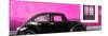 ¡Viva Mexico! Panoramic Collection - The Black VW Beetle Car with Deep Pink Wall-Philippe Hugonnard-Mounted Photographic Print