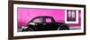 ¡Viva Mexico! Panoramic Collection - The Black VW Beetle Car with Deep Pink Wall-Philippe Hugonnard-Framed Photographic Print