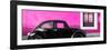 ¡Viva Mexico! Panoramic Collection - The Black VW Beetle Car with Deep Pink Wall-Philippe Hugonnard-Framed Photographic Print