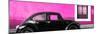 ¡Viva Mexico! Panoramic Collection - The Black VW Beetle Car with Deep Pink Wall-Philippe Hugonnard-Mounted Photographic Print