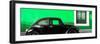 ¡Viva Mexico! Panoramic Collection - The Black VW Beetle Car with Green Wall-Philippe Hugonnard-Framed Photographic Print