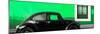 ¡Viva Mexico! Panoramic Collection - The Black VW Beetle Car with Green Wall-Philippe Hugonnard-Mounted Photographic Print