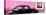 ¡Viva Mexico! Panoramic Collection - The Black VW Beetle Car with Light Pink Wall-Philippe Hugonnard-Stretched Canvas