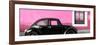 ¡Viva Mexico! Panoramic Collection - The Black VW Beetle Car with Light Pink Wall-Philippe Hugonnard-Framed Photographic Print