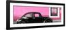 ¡Viva Mexico! Panoramic Collection - The Black VW Beetle Car with Light Pink Wall-Philippe Hugonnard-Framed Photographic Print