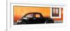 ¡Viva Mexico! Panoramic Collection - The Black VW Beetle Car with Orange Wall-Philippe Hugonnard-Framed Photographic Print