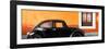 ¡Viva Mexico! Panoramic Collection - The Black VW Beetle Car with Orange Wall-Philippe Hugonnard-Framed Photographic Print