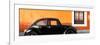 ¡Viva Mexico! Panoramic Collection - The Black VW Beetle Car with Orange Wall-Philippe Hugonnard-Framed Photographic Print