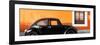 ¡Viva Mexico! Panoramic Collection - The Black VW Beetle Car with Orange Wall-Philippe Hugonnard-Framed Photographic Print