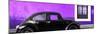 ¡Viva Mexico! Panoramic Collection - The Black VW Beetle Car with Purple Wall-Philippe Hugonnard-Mounted Photographic Print