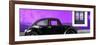 ¡Viva Mexico! Panoramic Collection - The Black VW Beetle Car with Purple Wall-Philippe Hugonnard-Framed Photographic Print