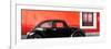 ¡Viva Mexico! Panoramic Collection - The Black VW Beetle Car with Red Wall-Philippe Hugonnard-Framed Photographic Print