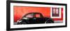 ¡Viva Mexico! Panoramic Collection - The Black VW Beetle Car with Red Wall-Philippe Hugonnard-Framed Photographic Print