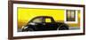 ¡Viva Mexico! Panoramic Collection - The Black VW Beetle Car with Yellow Wall-Philippe Hugonnard-Framed Photographic Print