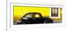 ¡Viva Mexico! Panoramic Collection - The Black VW Beetle Car with Yellow Wall-Philippe Hugonnard-Framed Photographic Print