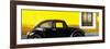 ¡Viva Mexico! Panoramic Collection - The Black VW Beetle Car with Yellow Wall-Philippe Hugonnard-Framed Photographic Print