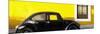 ¡Viva Mexico! Panoramic Collection - The Black VW Beetle Car with Yellow Wall-Philippe Hugonnard-Mounted Photographic Print