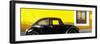 ¡Viva Mexico! Panoramic Collection - The Black VW Beetle Car with Yellow Wall-Philippe Hugonnard-Framed Photographic Print