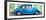 ¡Viva Mexico! Panoramic Collection - The Blue VW Beetle Car with Green Street Wall-Philippe Hugonnard-Framed Photographic Print