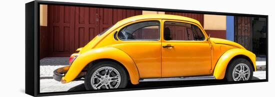 ¡Viva Mexico! Panoramic Collection - The Dark Yellow Beetle Car-Philippe Hugonnard-Framed Stretched Canvas