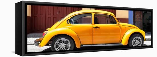 ¡Viva Mexico! Panoramic Collection - The Dark Yellow Beetle Car-Philippe Hugonnard-Framed Stretched Canvas