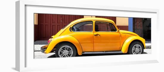 ¡Viva Mexico! Panoramic Collection - The Dark Yellow Beetle Car-Philippe Hugonnard-Framed Photographic Print