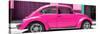 ¡Viva Mexico! Panoramic Collection - The Deep Pink Beetle Car-Philippe Hugonnard-Stretched Canvas