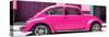 ¡Viva Mexico! Panoramic Collection - The Deep Pink Beetle Car-Philippe Hugonnard-Stretched Canvas