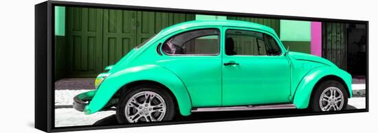 ¡¡Viva Mexico! Panoramic Collection - The Green Beetle Car-Philippe Hugonnard-Framed Stretched Canvas