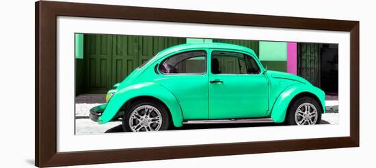 ¡¡Viva Mexico! Panoramic Collection - The Green Beetle Car-Philippe Hugonnard-Framed Photographic Print