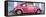 ¡Viva Mexico! Panoramic Collection - The Hot Pink VW Beetle Car with Powder Blue Street Wall-Philippe Hugonnard-Framed Stretched Canvas