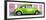 ¡Viva Mexico! Panoramic Collection - The Kelly Green VW Beetle Car with Light Pink Street Wall-Philippe Hugonnard-Framed Photographic Print