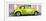 ¡Viva Mexico! Panoramic Collection - The Lime Green VW Beetle Car with Light Pink Street Wall-Philippe Hugonnard-Framed Premium Photographic Print