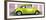 ¡Viva Mexico! Panoramic Collection - The Lime Green VW Beetle Car with Light Pink Street Wall-Philippe Hugonnard-Framed Photographic Print