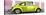 ¡Viva Mexico! Panoramic Collection - The Lime Green VW Beetle Car with Light Pink Street Wall-Philippe Hugonnard-Stretched Canvas