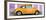 ¡Viva Mexico! Panoramic Collection - The Orange VW Beetle Car with Mauve Street Wall-Philippe Hugonnard-Framed Photographic Print