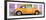 ¡Viva Mexico! Panoramic Collection - The Orange VW Beetle Car with Mauve Street Wall-Philippe Hugonnard-Framed Photographic Print