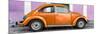 ¡Viva Mexico! Panoramic Collection - The Orange VW Beetle Car with Thistle Street Wall-Philippe Hugonnard-Mounted Photographic Print
