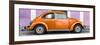 ¡Viva Mexico! Panoramic Collection - The Orange VW Beetle Car with Thistle Street Wall-Philippe Hugonnard-Framed Photographic Print