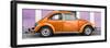 ¡Viva Mexico! Panoramic Collection - The Orange VW Beetle Car with Thistle Street Wall-Philippe Hugonnard-Framed Photographic Print